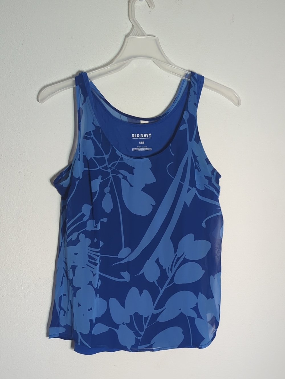 Old Navy Womens Tank Top Lot of 3 Jewel Tone Blues Coastal Boho Flowy Medium - Picture 9 of 16
